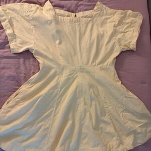 Free people Breezy Chic Mini dress mellow yellow size Large